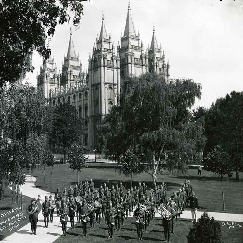 Boy Scout MIA Band on Temple Square