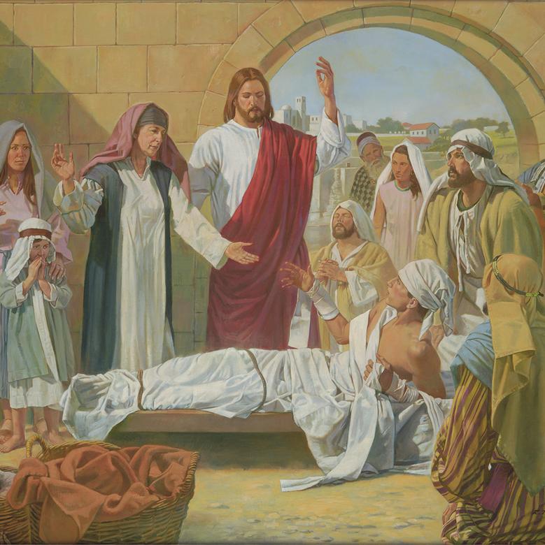 “Christ Raises the Son of the Widow of Nain,” by Robert T. Barrett
