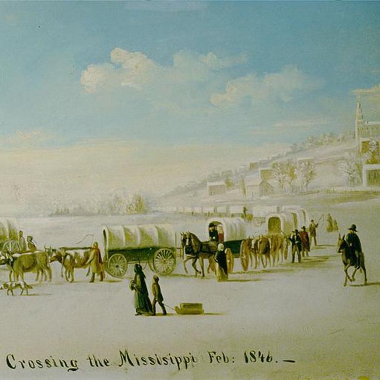 Crossing the Mississippi Feb: 1846