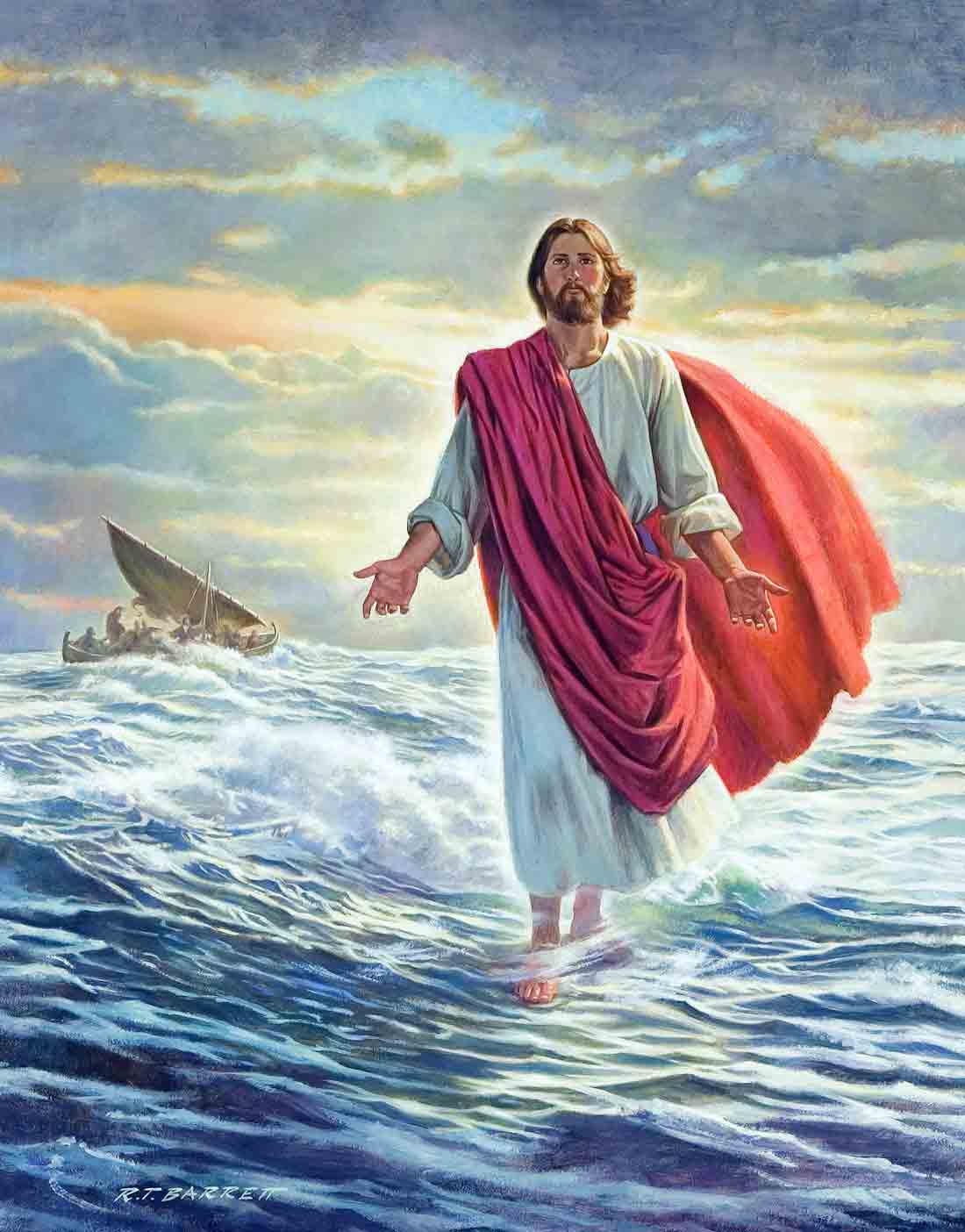 clipart jesus and peter walking on water - photo #31