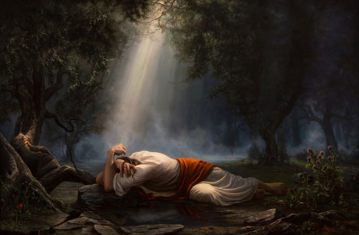 Image result for christ in gethsemane lds