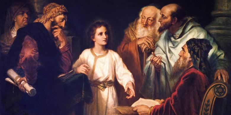 “The Boy Christ Disputing with the Temple Elders,” by Heinrich Hofmann
