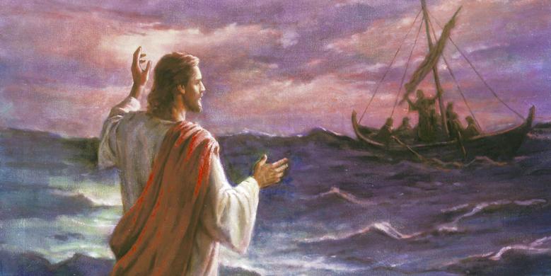 “Christ Walks on the Sea of Galilee,” by Del Parson