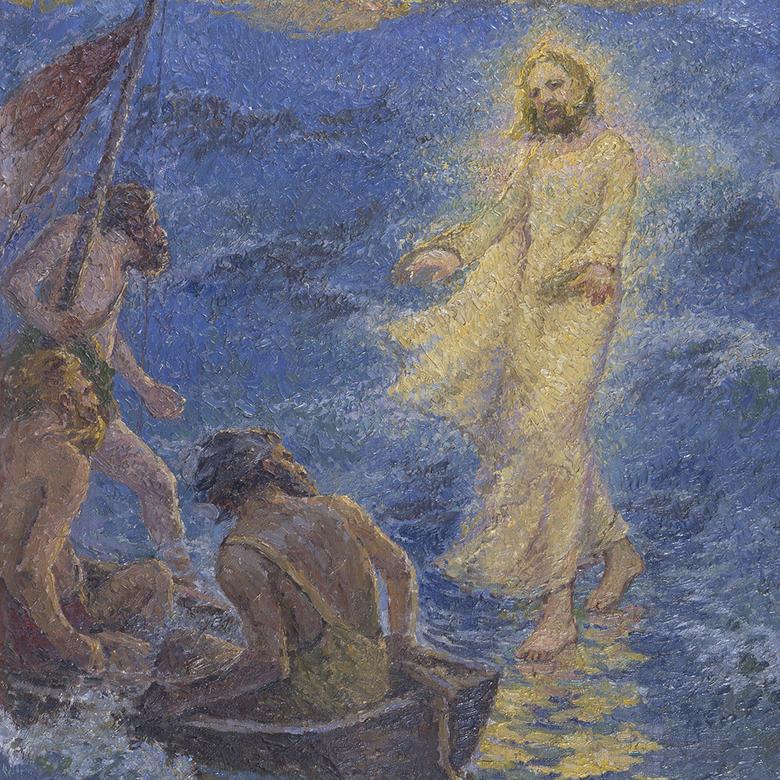 “Christ Walking on the Sea of Galilee,” by James Taylor Hardwood