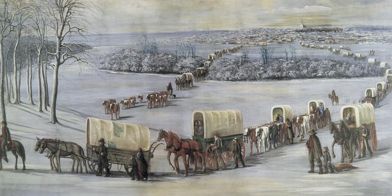 “Crossing the Mississippi on the Ice,” by C. C. A. Christensen