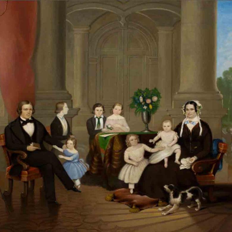 Brigham and Mary Ann Angell Young and their Children